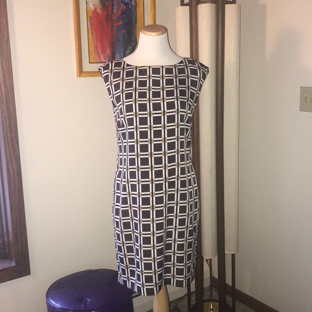 Anne Klein Geometric Print Dress